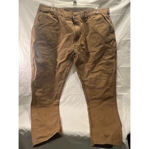 Carhartt Mens Pants |Size 44x30|Brown|Distressed Workwear|Loose Original Fit